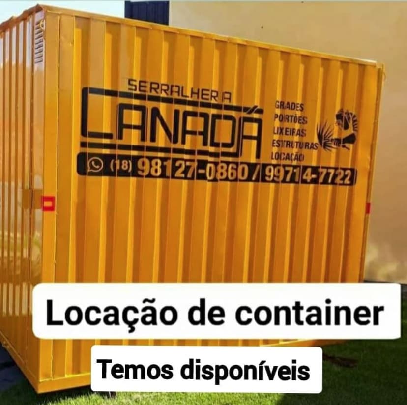 Container para locação - Serralheria Canadá